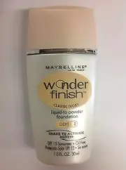 Maybelline Wonder Finish Liquid-to-Powder Foundation CLASSIC IVORY (LIGHT-2).