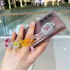 For Samsung Galaxy Z Fold6 Fold 5/4/3 Case Luxury Rainbow Candy Bracelet Chain