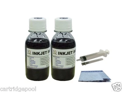 Refill ink kit for HP 27 28 Deskjet 3450 955C 3520 3845xi 3845 FAX1240 2x4oz BK