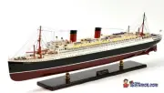 SS lle de France PASSENGER SHIP 35" FULLY BUILT SHIP MODEL W/STAND