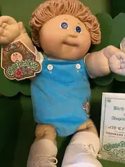 VTG 1984 Cabbage Patch Kids Boy Doll In Box-Adoption Papers HM #3