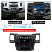 9.7" Android 10.1 Stereo GPS Head Unit For 2005-14 Toyota Fortuner/Hilux AUTO AC