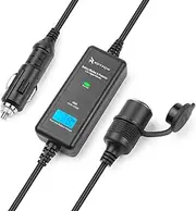RoyPow VM10 12V 10A 120W All-in-1 Vehicle Battery Monitor & Protector & Extension Cable with Cigarette Lighter