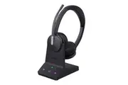 Yealink WH64 Hybrid Dual Teams DECT Wireless Headset, DECT & Bluetooth Wireless Technology, 3-Mic Noise Cancellation, DECT Dongle USB-A WDD60