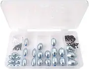 Egg Fishing Weights - Sinkers for Fishing Wire - Creative Egg Shaped Weights Drop Casting for Freshwater Saltwater Bass Accessories