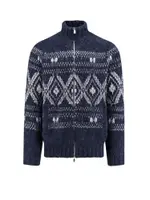 [Brunello Cucinelli] Brunello Cucinelli-Alpaca Blend Cardigan With Embroideries-Uomo 48