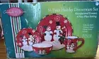 Crofton Dinnerware SNOWMEN CHRISTMAS Hand Painted Ceramic 16 Piece Boxed