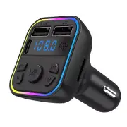 Car Bluetooth 5.0 Radio MP3 Player FM Transmitter Adapter PD Type-C Dual USB