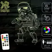 STORM TROOPER 3D LED Battery USB Night Light 7 Colour Changing Room Lamp
