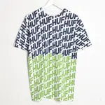 HUF 滿版藍綠字 TEE