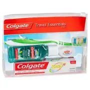 Colgate Travel Essentials Kit, 1 Pack, Toothbrush, Toothpaste, Mouthwash, Flo...