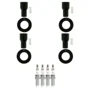 NGK 4 Ruthenium HX H. I Spark Plugs 4 Coil Boots Kit for Toyota Tacoma 2005-2014 (for: Toyota)