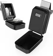 Lifronkit Car Window Lock Box for Turo, Car Key Lock Box, 4-Digit Combination Lockbox, Larger Capacity Security Key Hiders for Ride Share, Turo, GetAround(New Verison)