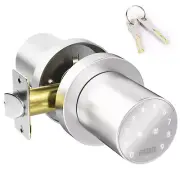 Smart Digital Keypad Door Lock Password Code Electronic Knob App Control Sliver