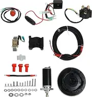 Outboard Motor Electric Start Kit 682 81800 12 Flywheel Rectifier Relay Switch Coil Conversion Kit for 2 Stroke 15 Horsepower