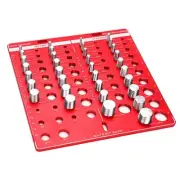 34-Bit Nut and Bolt Thread Checker 19 Standard and 15 Metric Bolt Identifier ...