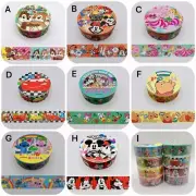 Disney Masking Washi tape Mickey Minnie Stitch Pooh Chip N Dale Alice Cars
