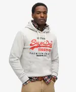 Duo Vintage Logo Hoodie | Glacier Grey Marle