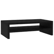 vidaXL Monitor Stand Black Engineered Wood Laptop Computer Riser Desktop Stand