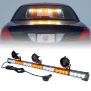 31.5" LED Emergency Windshield Strobe Light Bar Warning Flash Lamp Amber White
