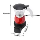 AU Electric Coffee Maker 150ml 3 Cups Aluminum Mocha Pot Electric Italian