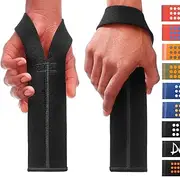 WARM BODY COLD MIND V1 Lifting Wrist Straps for Olympic Weightlifting - Rated at 660 lb - Hand Wraps for Powerlifting, Weight Lifting, Bodybuilding Functional/Cross Training, Deadlift Gym Bar, Cotton