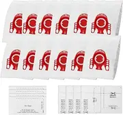 12 Pack 3D Vacuum Dust Bag FJM compatible with Miele Complete C1 Compact C1 C2 S241-S256i S290-S291 S300i-S399 S500-S578 S700-S758 S4000-S4999 S6000-S6999 Canister Cleaner