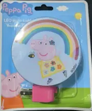 New Sealed Peppa Pig LED Night Light Plug In Intertek Bedroom Bathroom Hallway