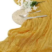 Table Runner Boho Gauze Cloth Wedding Table Runner Wedding Table Decor - Yellow
