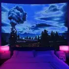 Steam Train Large Wall Art Blacklight Poster UV Reactive Tapestry Wall Hanging