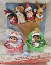 The Elf on the Shelf BATH PLAY SET Elf Pets Squirt Toys In Zipper Bag 10 Pcs