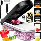 All-In-1 Vegetable Chopper Cutter (Upgrade), Premium Onion Veggie Chopper Dicer,