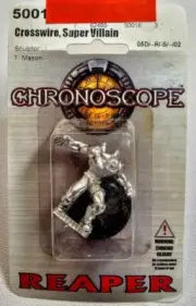 Reaper Chronoscope Crosswire, Super Villain Metal Super Detailed Unopened 2008