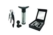 Essential 2 Lever Corkscrew & Vacuum Pump Preserver Wine Set