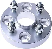 Wivplex Car Wheel Gasket 2 Pieces(1 Pair) 4 Holes Wheel Spacers Adapters PCD 4x114.3 CB 67.1mm, for Hyundai, for Elantra, Forged Aluminum Wheel Spacers Car Wheel Spacers(Silver)