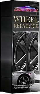 cocomfix Wheel Repair Kit, Rim Repair Kit | Rim Touch Up Paint Scratch Care | Wheel Rim Surface fix QUICK & EASY.(Ice Silver)