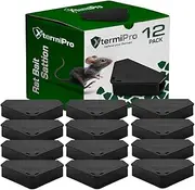 Mouse Bait Station Outdoor With Keys 12 Pack | Tamper Resistant Mice Bait Boxes | Mice Stations for Indoors & Outdoor Use | Safe for Children and Pets Mouse Traps Outdoor | Small Rodent Bait Station |