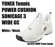 YONEX Tennis Shoes POWER CUSHION SONICAGE 3 WIDE GC SHTS3WGC 141 White / Black