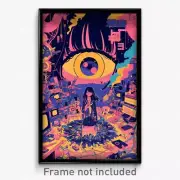 Movie Art Poster - Sharp Bay (Psychedelic Trippy Weird Retro Cartoon Film Print)