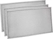 AcbbMNS Range Hood Filter Replacement, 553 x 316 x 8mm 5-Layer Aluminum Mesh Hood Grease Filter, 3-Pack