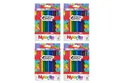 4x 12pc Texta The Original Nylorite Coloured Drawing Kids Markers Art Water Base