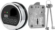 Fingerprint Gun Safe Lock Replacement Biometric Left Swing bolt Lock With 2 Keys