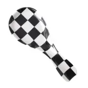 Ceramic Spoon Rest for Stove Top Checkered Spoon Holder Utensil Rest Spoon Re...