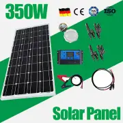 12V 350W Solar Panel Complete Kit Mono Home Caravan Camping Charging Controller