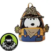 Peanuts - Snoopy Scarecrow Cosplay 10" Faux Leather Mini Backpack "New"
