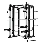 Premium Grade Smith Machine Squat Rack Lat Pull Down Crossover Machine