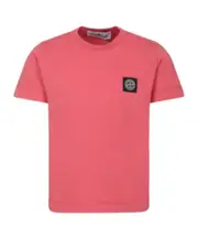 Stone Island Junior Compass-Patch Crewneck T-Shirt 8Y,12,14Y,6,12Y,10Y red