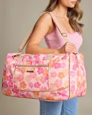 [Mooloola] Mooloola Juni Overnight Bag in Pink/Orange One Size Pink/Orange