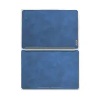 Vinyl Decal Sticker Skin For Lenovo YOGA BOOK 9I Laptop Notebook Waterproof Protective Cover Film Electronics Stickers PU Leather Blue