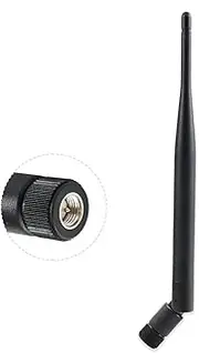 POBADY WiFi Antenna 2.4 GHz 5 dBi SMA Plug Adapter SMA Antenna Black Omnidirectional Antenna Black Compatible with 802.11n / b/g WLAN Card WLAN PCI Cards Wireless Router Bluetooth